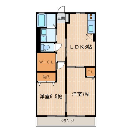 桜木駅 徒歩15分 1階の物件間取画像